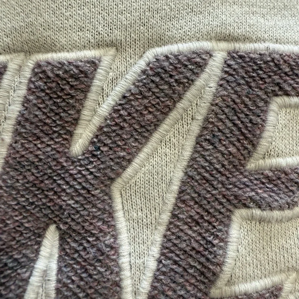 Nike WM‎ Small Lt Grey Sweatshirt W/purple Nike Logo, MoveToZero Collection Cozy